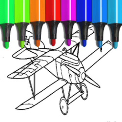 Desenhos para colorir de aviões