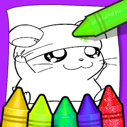 Desenhos para colorir de animais de anime