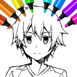 Desenhos para colorir de meninos de anime