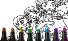 Desenhos para colorir de animes