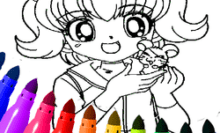 Desenhos para colorir de anime para crianças