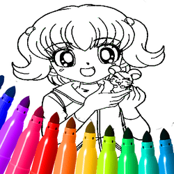 Desenhos para colorir de anime para crianças