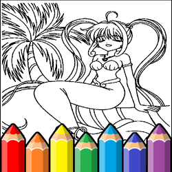 Desenhos para colorir de princesas de anime