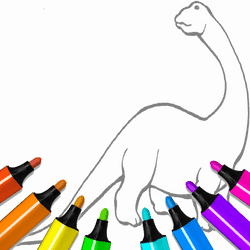 Desenhos de Dinossauros para Colorir Crianças