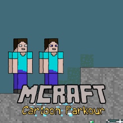 Parkour dos desenhos animados do Mcraft